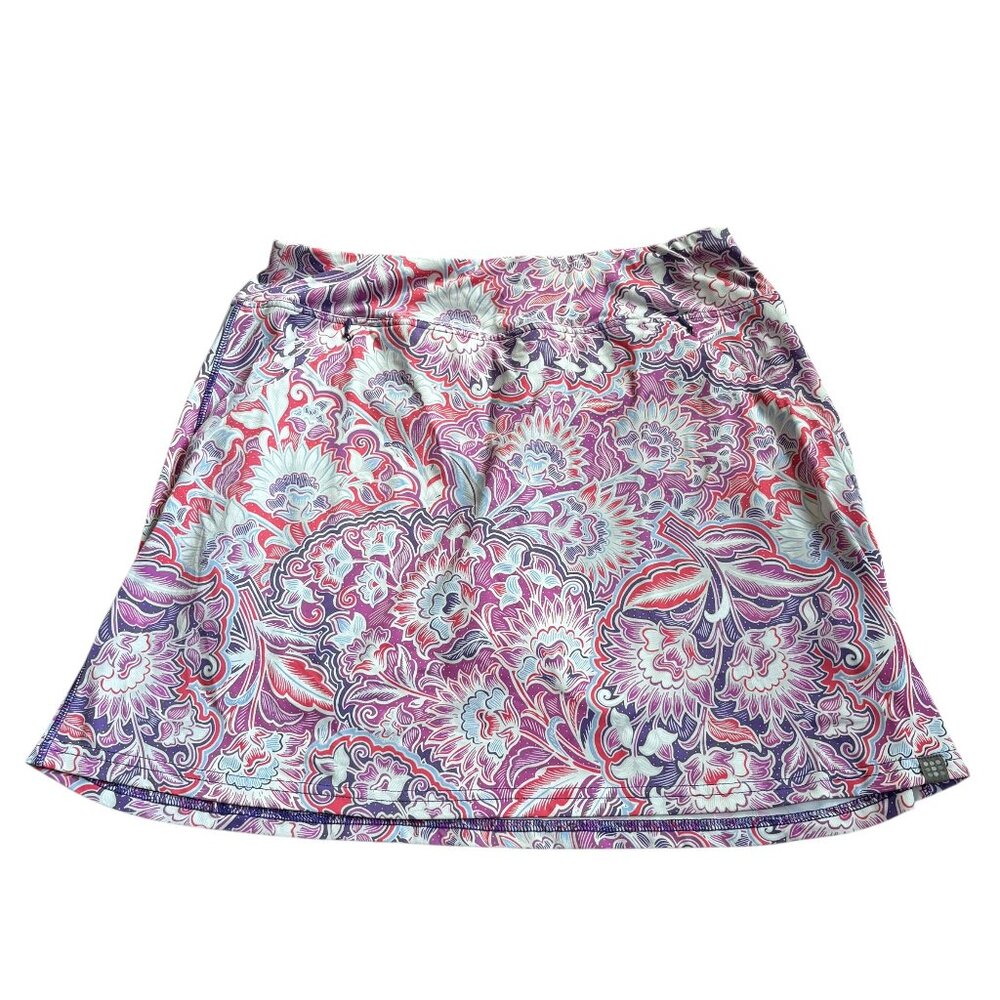 Title Nine Pink Purple Floral Athletic Skort